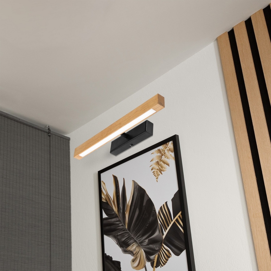 LED осветително тяло за картини VERDE LED/5,5W/230V 3000K 46 cm дъб/черно