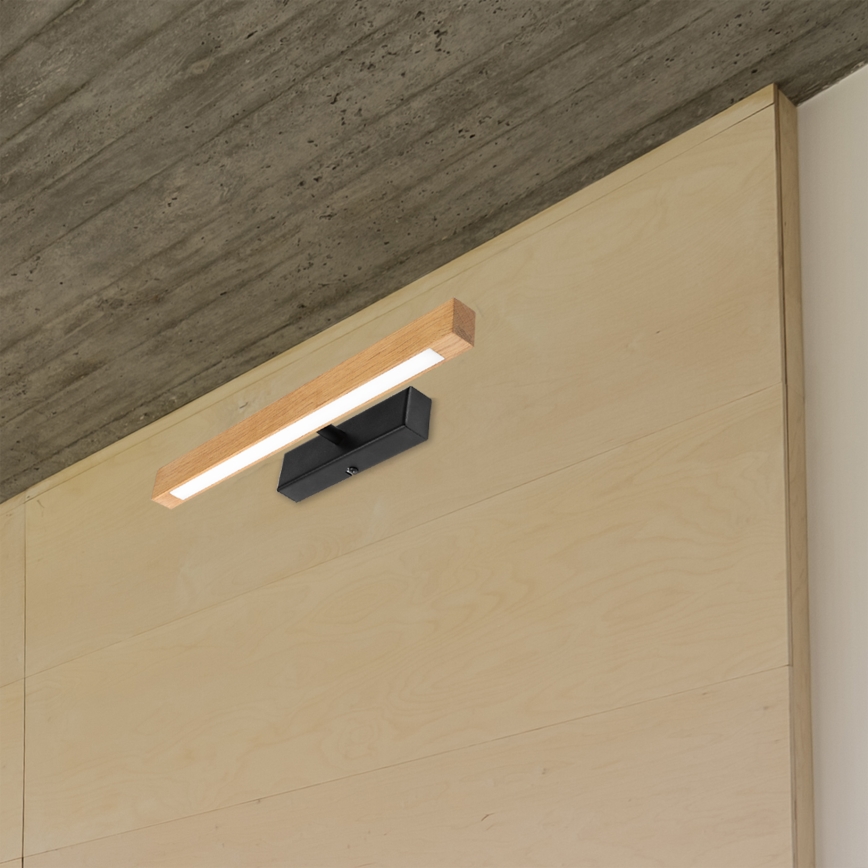 LED осветително тяло за картини VERDE LED/5,5W/230V 3000K 46 cm дъб/черно