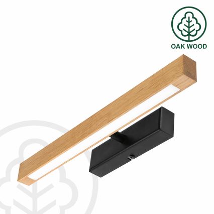 LED осветително тяло за картини VERDE LED/5,5W/230V 3000K 46 cm дъб/черно