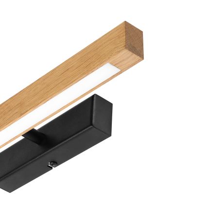 LED осветително тяло за картини VERDE LED/5,5W/230V 3000K 46 cm дъб/черно