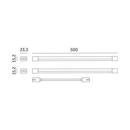LED осветително тяло за отглеждане на растения GROWLY 2xLED/8,5W/230V бяло