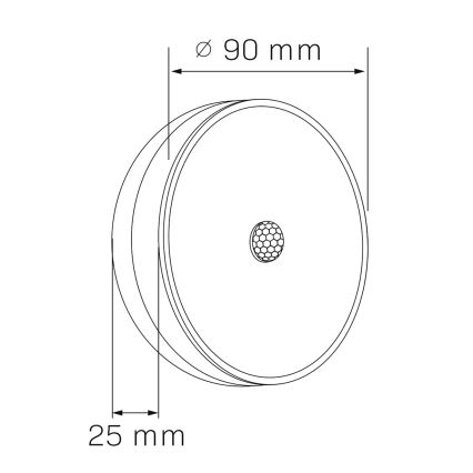 LED Осветление за мебели със сензор LED/1,2W/4,5V 3xAA матов хром
