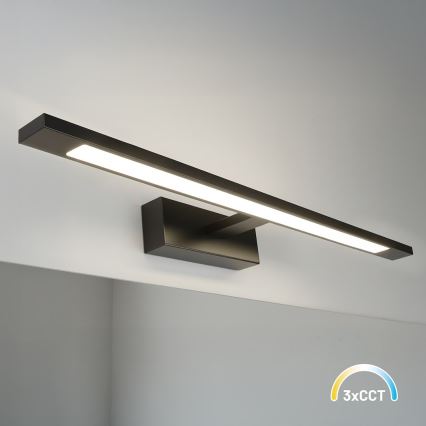 LED осветление за огледало за баня KLIMT LED/12W/230V 3000/4000/6000K 60 cm IP44 черно