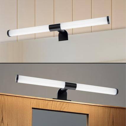 LED осветление за огледало за баня 2 в 1 APA LED/6W/230V 40 cm IP44 черно