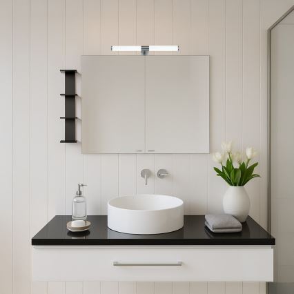 LED осветление за огледало за баня APA, 6 W, 230 V, 40 cm, IP44, лъскав хром