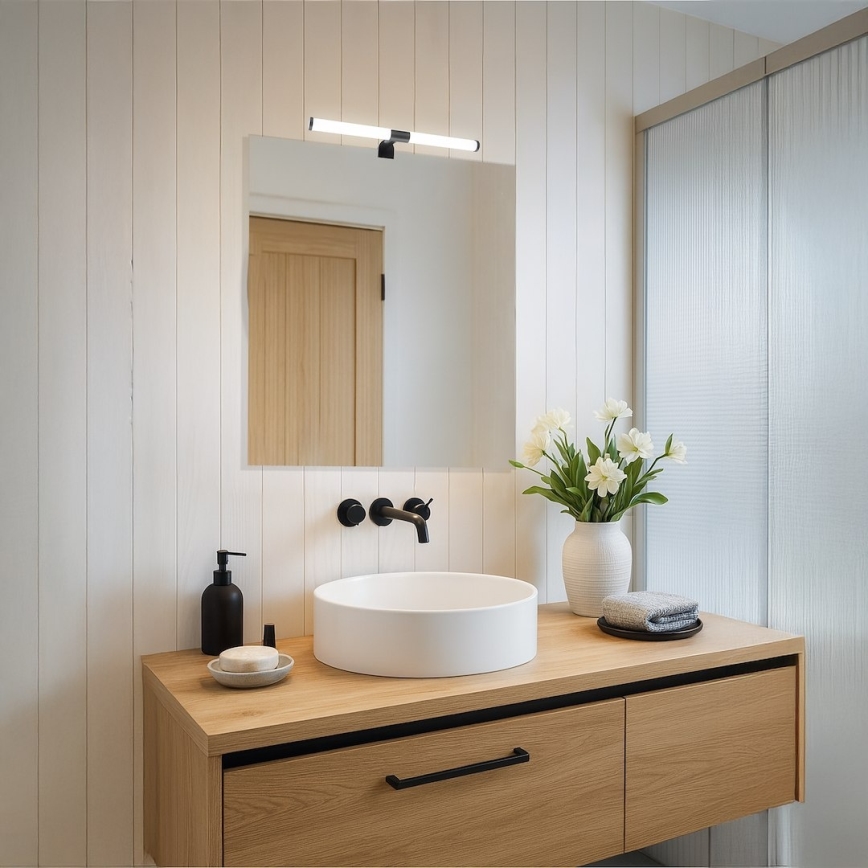 LED осветление за огледало за баня APA LED/6W/230V 40 cm IP44 черно