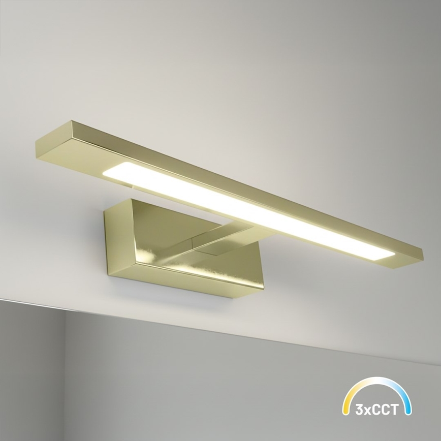 LED осветително тяло за огледало KLIMT LED/8W/230V 3000/4000/6000K 40 cm IP44 златно