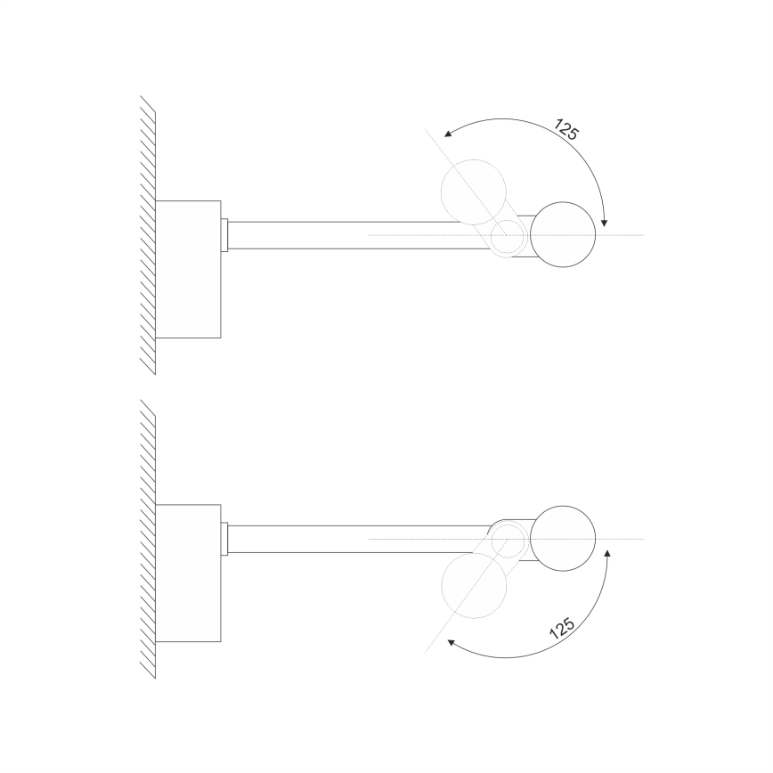 LED осветление за огледало за баня MIRROR LED/6W/230V 4000K IP44 40 см черно