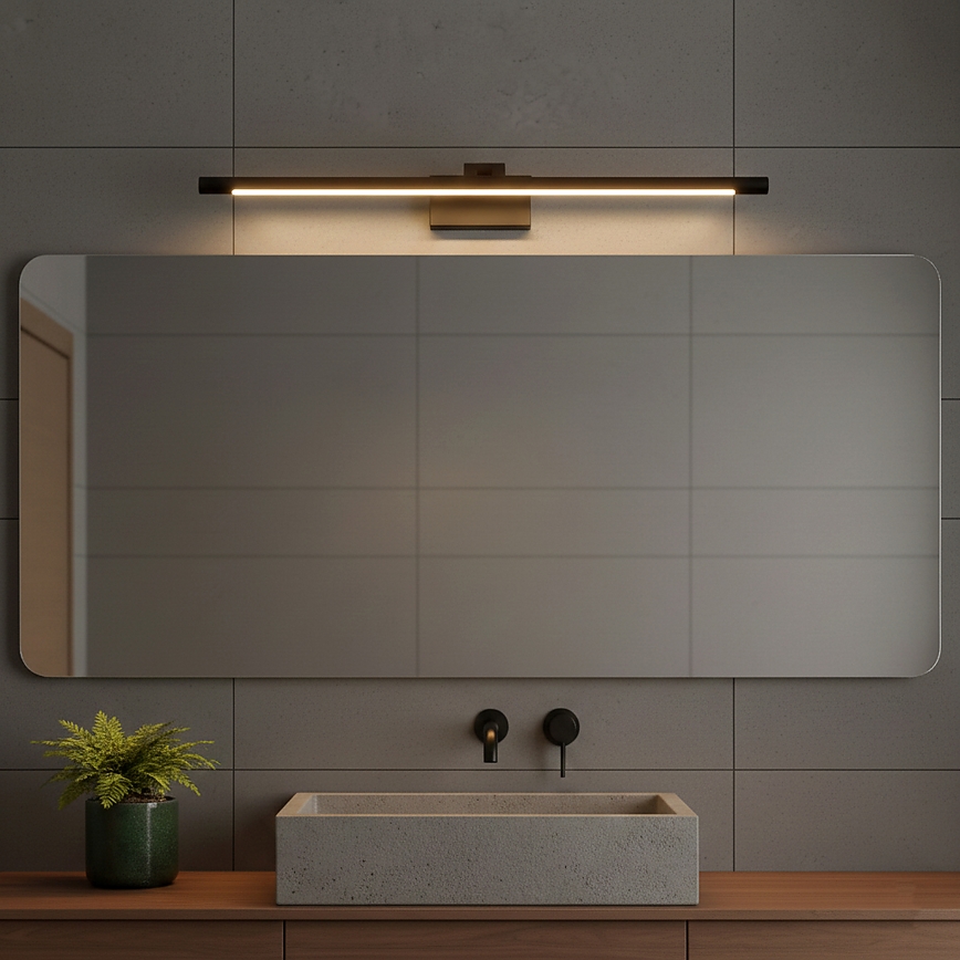 LED осветление за огледало за баня MIRROR LED/8W/230V 4000K IP44 60 см черно