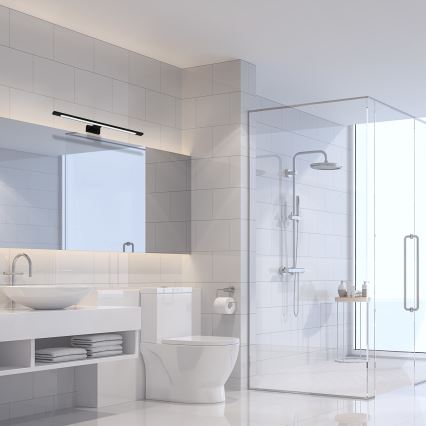 LED осветление за огледало за баня SHINE, LED/12W/230V, 60 cm, IP44, черно