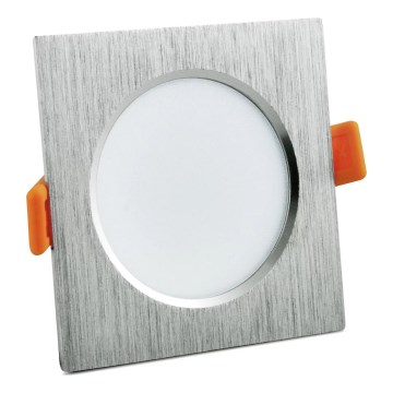 LED Осветление за окачен таван VENUS LED/7W/230V сребърна квадрат