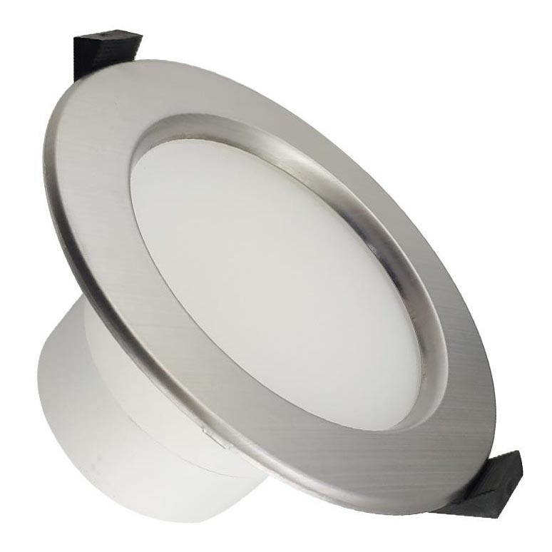 LED осветление за таван за баня LED / 10W / 230V 4000K сребро IP44
