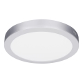 LED панел 2 в 1, повърхностно монтиран/вграден, 18W/230V, 3000/4000/6000K, Ø 22,5 cm, IP54, сребрист