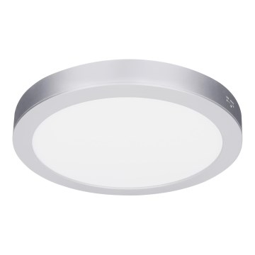 LED панел 2 в 1, повърхностно монтиран/вграден, 18W/230V, 3000/4000/6000K, Ø 22,5 cm, IP54, сребрист
