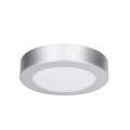 LED панел 2 в 1 за повърхностен/вграден монтаж LED/12W/230V 3000/4000/6000K Ø17 см IP54 сребрист