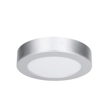 LED панел 2 в 1 за повърхностен/вграден монтаж LED/12W/230V 3000/4000/6000K Ø17 см IP54 сребрист