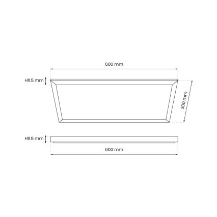 LED панел LED/24W/230V 4000K