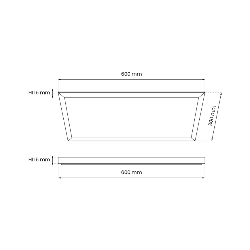 LED панел LED/24W/230V 4000K