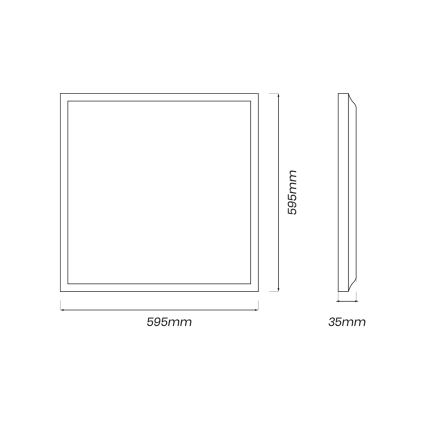 LED Панел LED/40W/230V 4000K 60x60 см