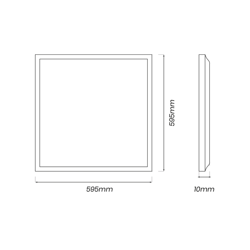LED Панел LED/40W/230V 4000K 60x60 см