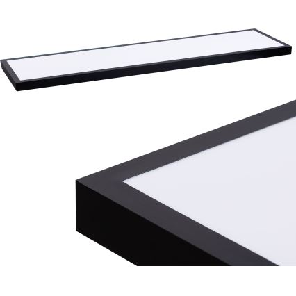 LED Панел LED/60W/230V 4000K 30x120 см черен