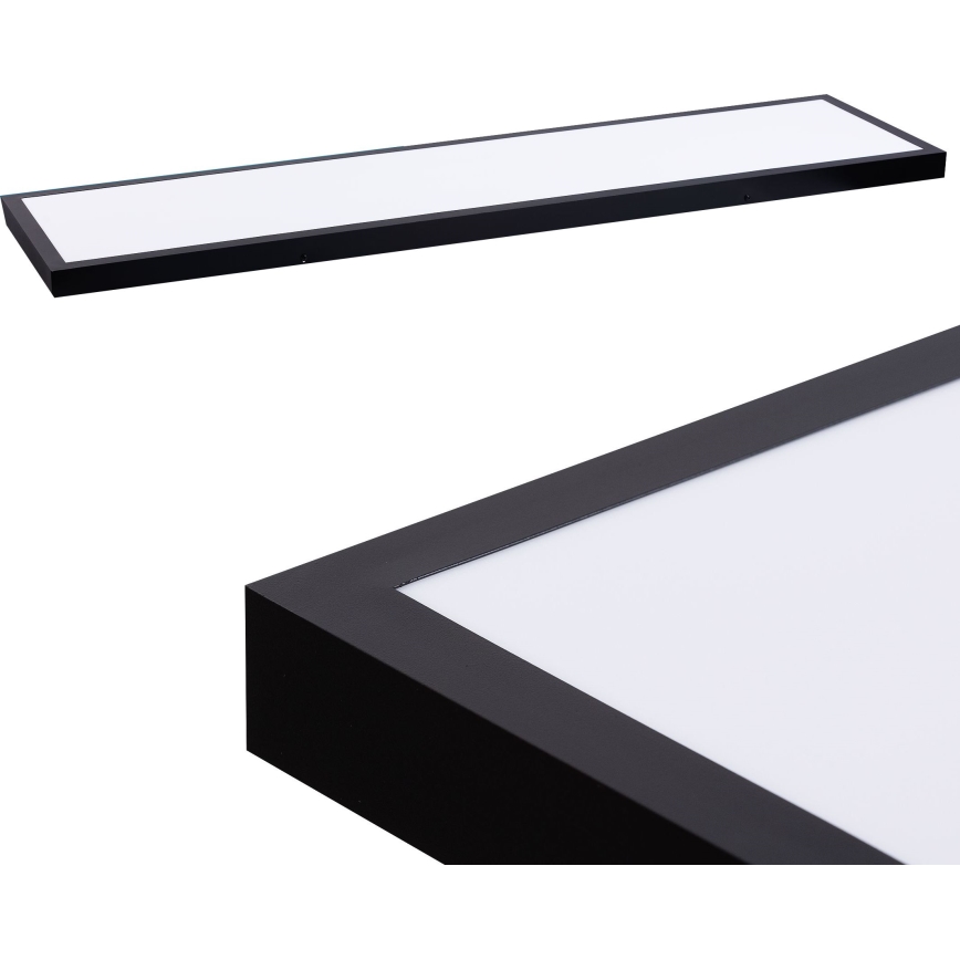 LED Панел LED/60W/230V 4000K 30x120 см черен