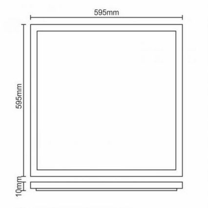 LED панел за окачен таван LED/40W/230V 4500K