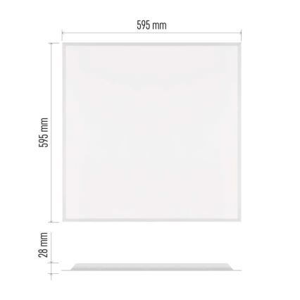 LED панел за окачен таван DIXXO LED/36W/230V 4000K 60x60 cm бял