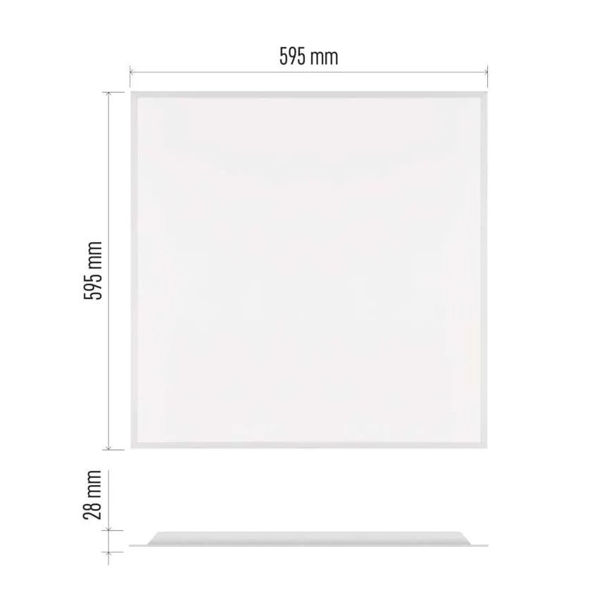 LED панел за окачен таван DIXXO LED/36W/230V 4000K 60x60 cm бял