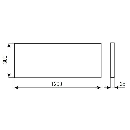 LED димируем панел за окачен таван за баня STELLA LED/28/32/36/40W/230V 30x120 cm CRI 90 IP44 бял