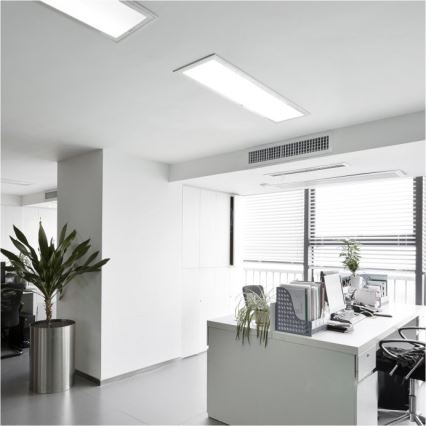 LED Панел за повърхностен монтаж BRISBANE LED/36W/230V 4000K 29,5x119 см бял