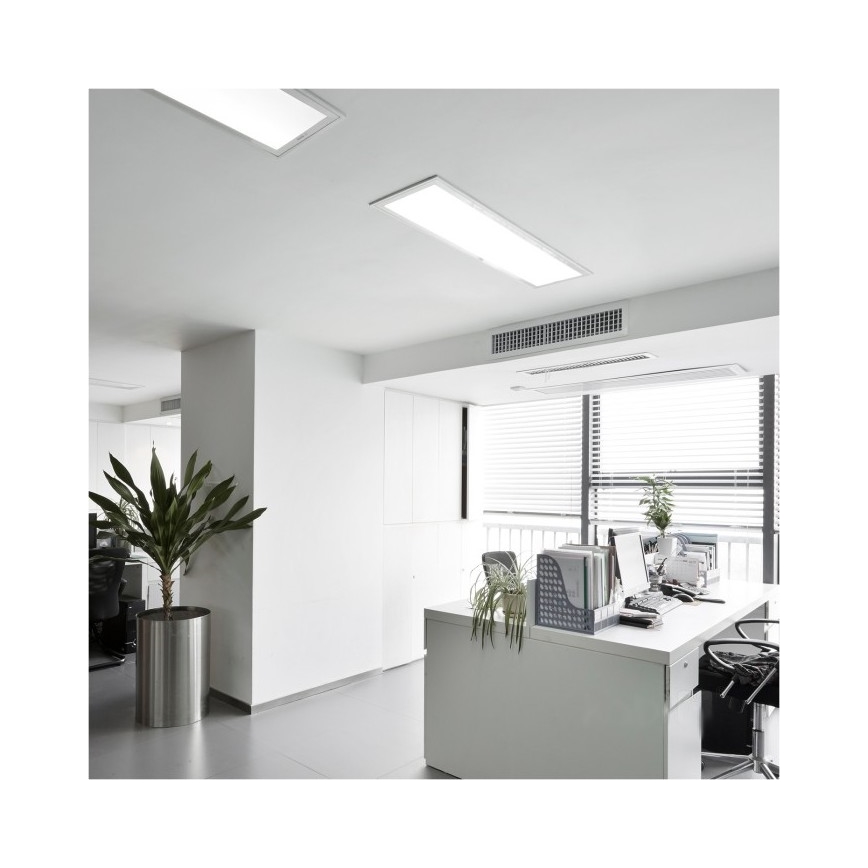 LED Панел за повърхностен монтаж BRISBANE LED/36W/230V 4000K 29,5x119 см бял