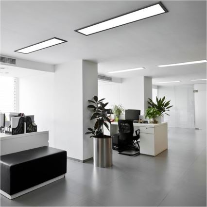 LED Панел за повърхностен монтаж BRISBANE LED/36W/230V 4000K 29,5x119 см черен