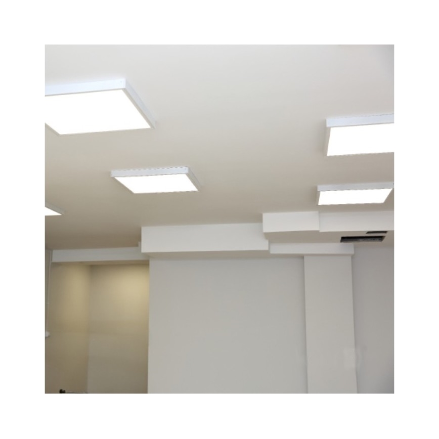 LED Панел за повърхностен монтаж BRISBANE LED/36W/230V 4000K 59,5x59,5 см бял