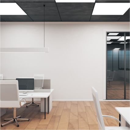 LED Панел за повърхностен монтаж BRISBANE LED/36W/230V 4000K 59,5x59,5 см черен