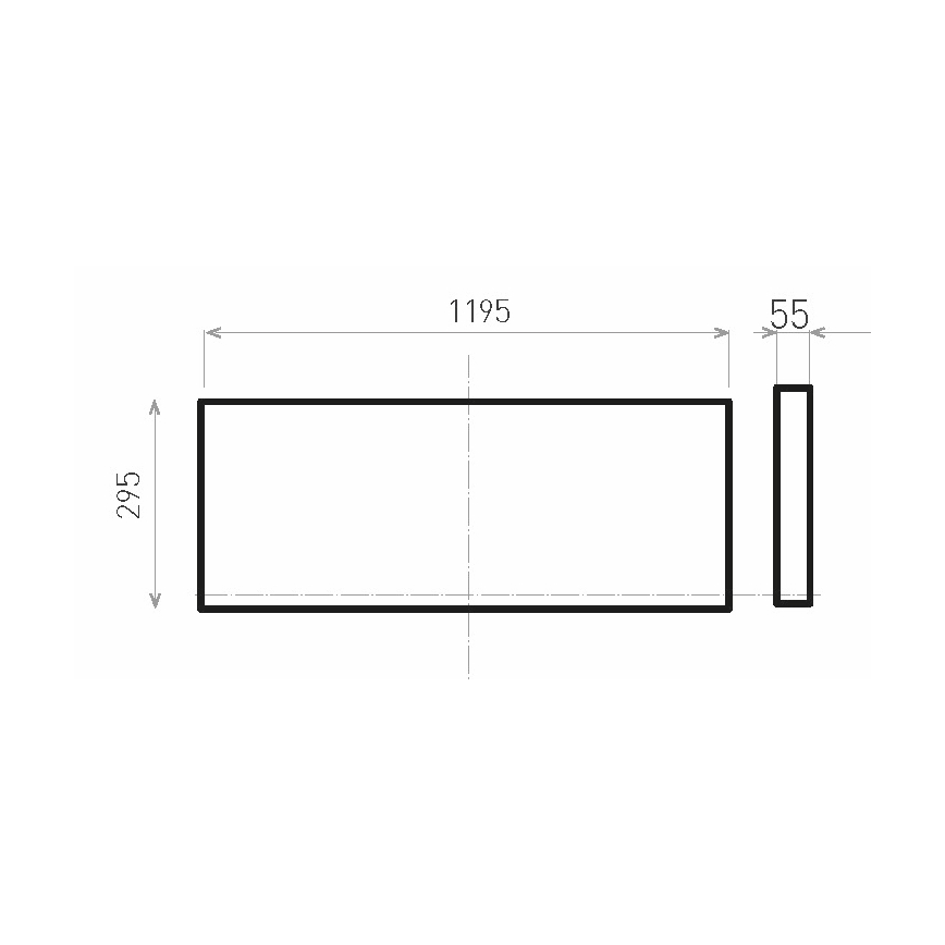 LED Панел за повърхностен монтаж ILLY II UGR LED/46W/230V