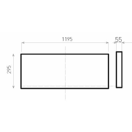 LED Панел за повърхностен монтаж ILLY LED/36W/230V