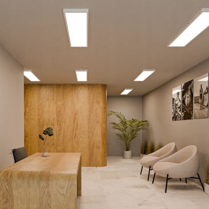 LED панел за повърхностен монтаж LED/60W/230V 30x120 см бял