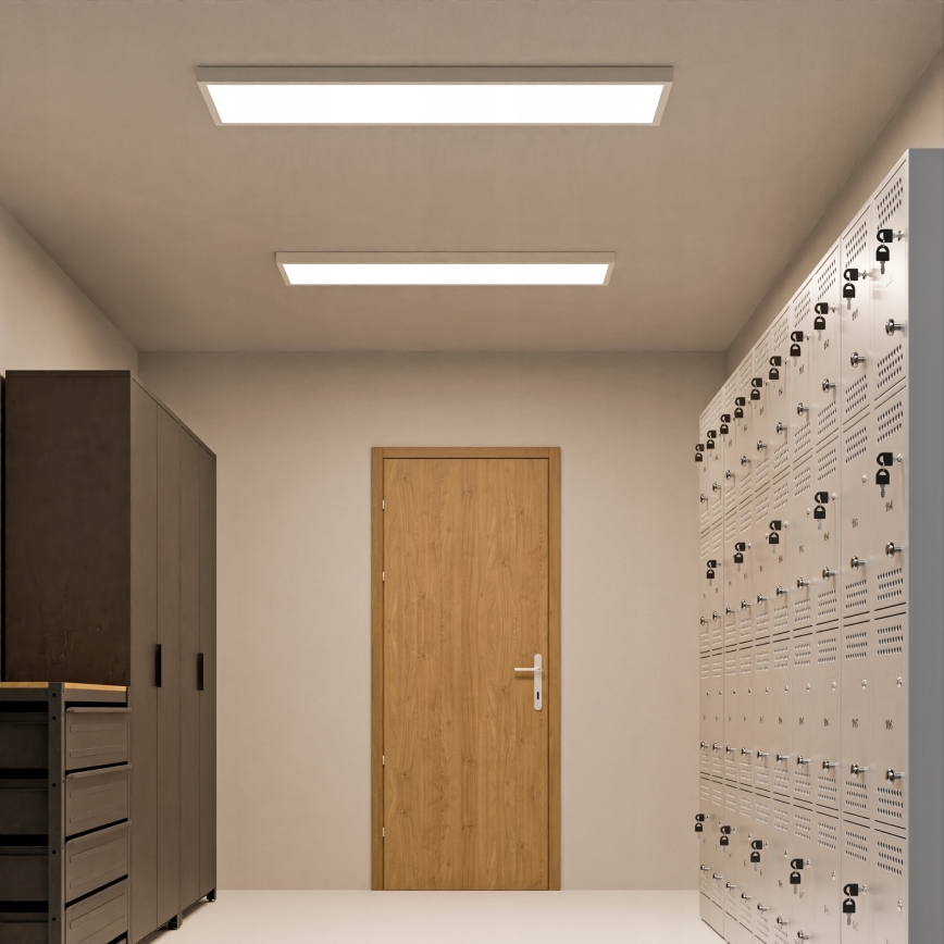 LED панел за повърхностен монтаж LED/60W/230V 30x120 см бял