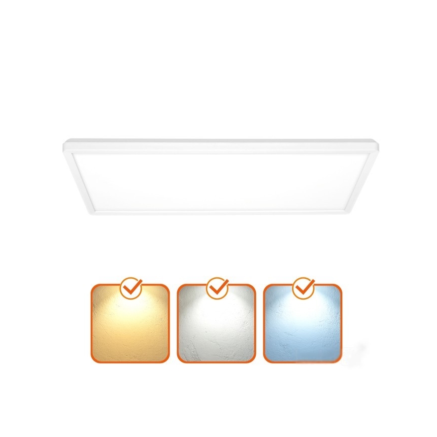 LED Панел за повърхностен монтаж NIVERA LED/32W/230V IP54 3000/4000/6000K 29,5x59,5 см бял