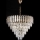 LED Пендел 11xE27/60W/230V + 7xLED/6W Ø 60 см златист