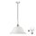 LED Пендел 1xE27/60W/230V бял