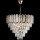 LED Пендел 9xE27/60W/230V + 6xLED/6W Ø 50 см златист