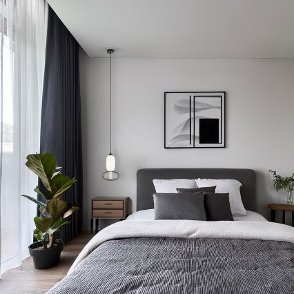 LED Пендел ARAME LED/15W/230V Ø 22 см черен