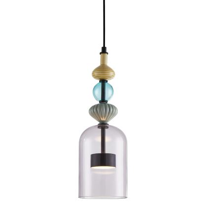 LED Пендел ARTE LED/12W/230V Ø 13 см черен