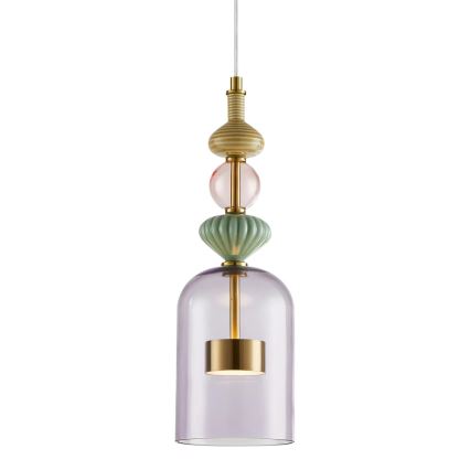 LED Пендел ARTE LED/12W/230V Ø 13 см месинг