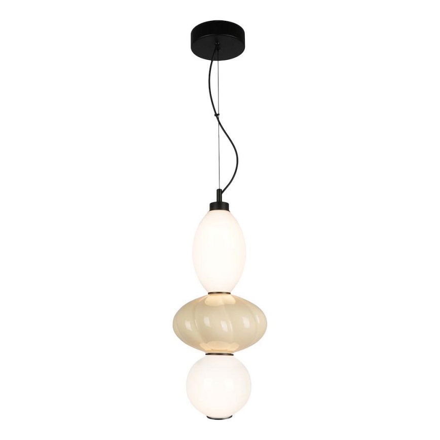 LED Пендел ASCOLI LED/18W/230V Ø 20 см бежов
