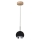 LED Пендел BALL WOOD 1xGU10/5W/230V матов дъб