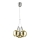 LED Пендел BALLS 3xLED/5W230V златист/матов хром