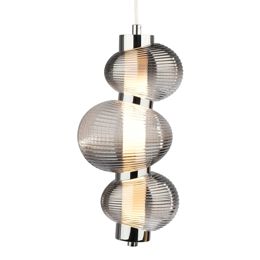 LED Пендел BOLLA LED/12W/230V Ø 16 см опушен